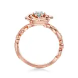 Pierścionek z różowego złota z diamentami AJPZ_145